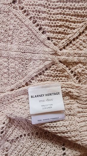 Blarney Heritage Cotton Linen scarf Wrap Shawl