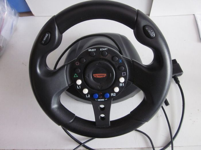 PS2 Sabre AG08230 Compact Steering Wheel & Pedals