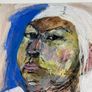 Original Contemporary painting Irish Art Portrait of woman white hair in abstract art Gift Image 7