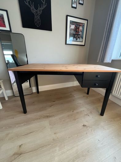 Pine Desk with Drawers