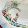 Antique Hand Painted Ceramic Bowl Image 6