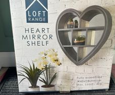 Heart Mirror Shelf