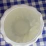 Small white plastic vase - 10L x 6W x 2H centimetres Image 2