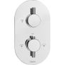 Thermostatic Concealed Shower Valve, Dual Control, Chrome Image 2