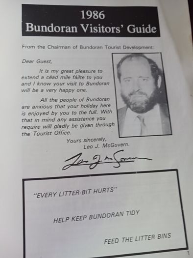 Bundoran Tourist Guide booklet/1988