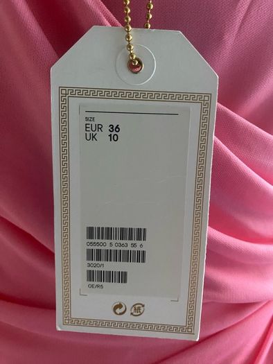 Versace For H & M Cruise Collection Dress Size Uk10 Nwt