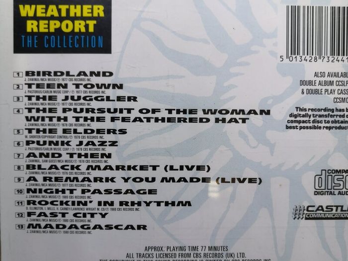Weather Report - The Collection CD