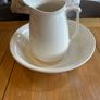 Vintage White Jug and Bowl Image 3