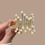 Metal Pearl  Hair Claw Clip Image 3