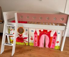 Flexa High Bed with ladder & safety rail