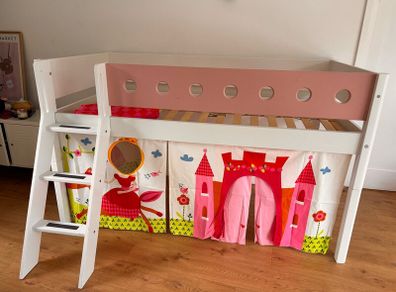 Flexa High Bed with ladder & safety rail