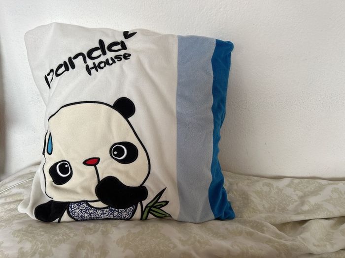 Panda House Cushion Cover