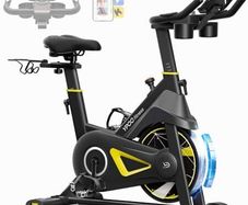 Exercise Bike for Home Use, Quiet Indoor Spin Bike with LED Display for Workout & Cardio, Magnetic Resistance Stationary Bike, APP Compatible, 350LB Weight Capacity