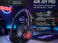 main image for ad EKSA Air Joy Gaming Headset Wired Stereo Gaming Headset with Microphone - Black