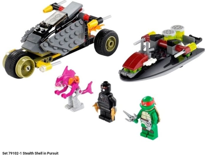 Lego Teenage Mutant Hero Turtles 79102 Stealth Shell in Pursuit
