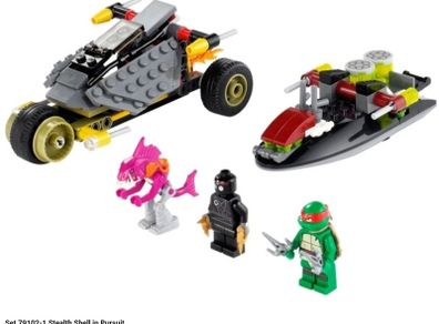 Lego Teenage Mutant Hero Turtles 79102 Stealth Shell in Pursuit
