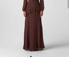 Whistles Burgundy Maxi Dress - Size 6