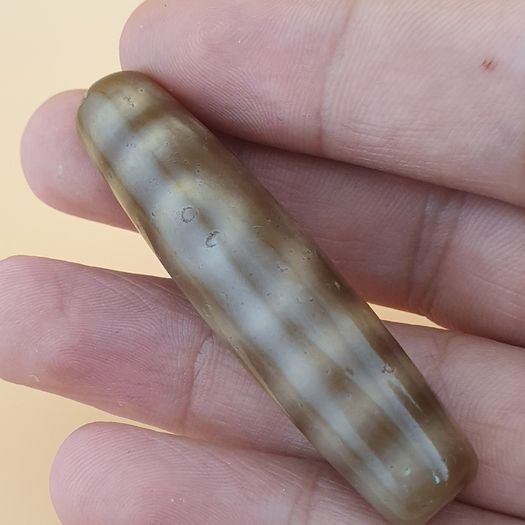 Vintage Himalayan Tibetan 2Eye Agate Dzi Bead Amulet