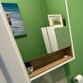 Lucca bathroom Tallboy and stroage mirror - white RT range Image 3