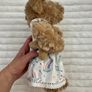 Powell Craft Plush Teddy Bear in Unicorn Dress and Baby Bear approx. 33 cm. used Please see pictures Image 4