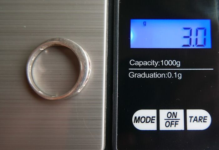 Vintage 925 Sterling Silver Ring with Pink and Clear Stones size Q - 3,0g