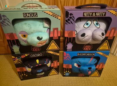 4 Large Kreepy Katz Plush