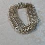 Modern Sterling (925) Silver Mesh Bracelet, 28.7g Image 5
