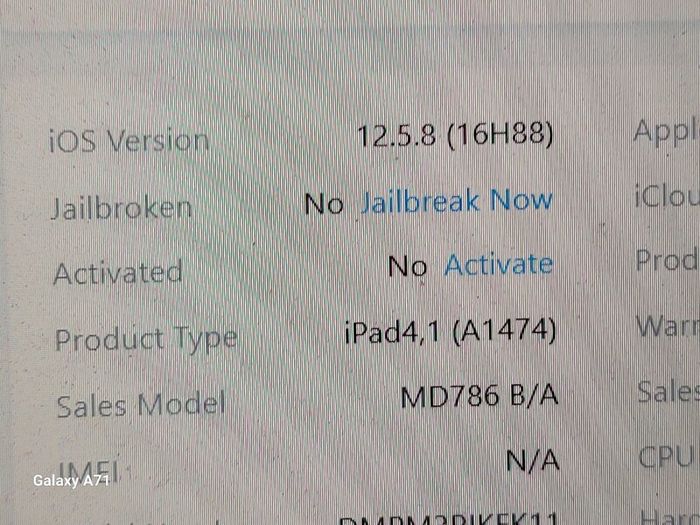 Apple Ipad Air 1st, 32 GB, Space Gray, Activation Locked, Excellent Cosmetic Condition, for parts or repair