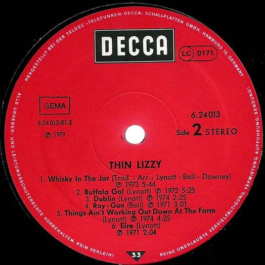 Thin Lizzy  Thin Lizzy