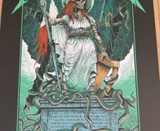 Metallica limited edition poster signed by artist