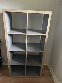 Grey IKEA Kallax Unit