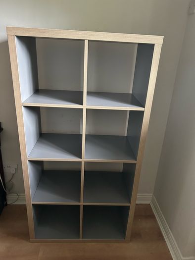 Grey IKEA Kallax Unit