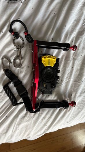Sea & Sea DX-6G Underwater Camera Set w/ WCL06 Wide Angle Lens & Dual Tray