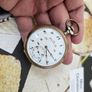 Antique Silver WW1 era Swiss Made Military Pocket Watch Orion 1910s Image 2