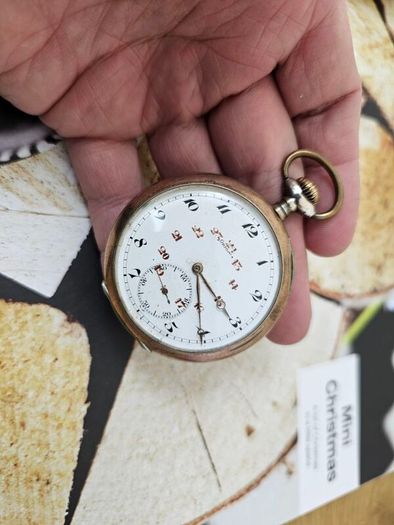 Antique Silver WW1 era Swiss Made Military Pocket Watch Orion 1910s