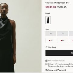 H&M black full length cowl fronted backless strappy dress Sz 12 UK - Rrp 69.99 (New)