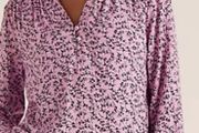 M &amp; S top size 20 pink mix excellent condition!