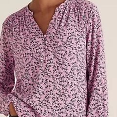 M & S top size 20 pink mix excellent condition!
