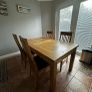 Oak Table and 4 chairs Image 3