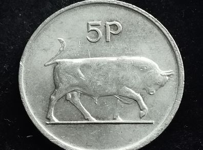 Ireland - 1982 - 5 Pence  - Bull - High Grade - KM.22 - [2023]
