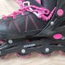 Power Adjustable rollerblades Inline Skates pink and black in Size 34-37 Image 4