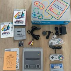 Super Famicom SNES Console Boxed CIB + Flash Card SNES 8gb sd Card + Super Game Boy Boxed + Gameboy Flash Card with 4GB micro sd