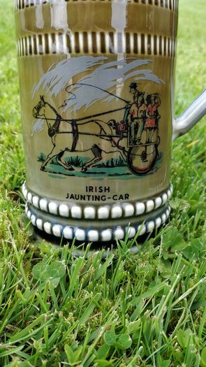 Irish Porcelain Tankards x 4