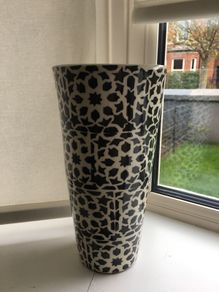 Black & cream Marks & Spencer Vase