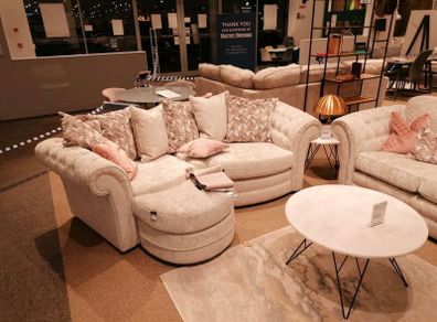 buzz snuggler couch + twist armchair