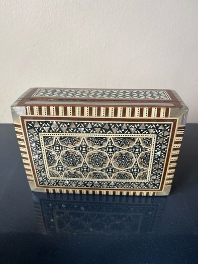 Inlaid wooden box