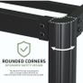 High Double Bed Frame 4ft6 with Rounded Corner Legs Image 7