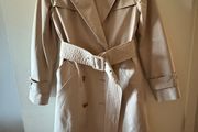 bcbgmaxazria trench coat camel