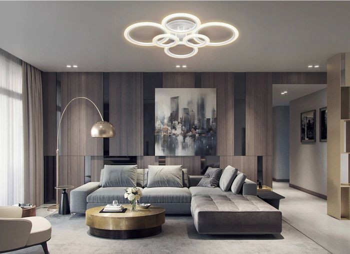 Modern LED Ceiling Lights Indoor Lighting Lamp Chandelier Stepless Dimming with Remote Control For Living Room Bedroom Kitchen
