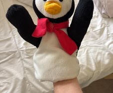 penguin hand puppet